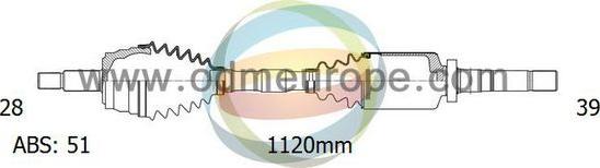 4X4 ESTANFI EST-18-292011 - Приводной вал autospares.lv