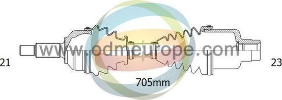 4X4 ESTANFI EST-18-292140 - Приводной вал autospares.lv