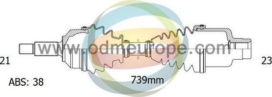 4X4 ESTANFI EST-18-292172 - Приводной вал autospares.lv