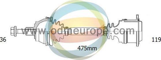 4X4 ESTANFI EST-18-215090 - Приводной вал autospares.lv