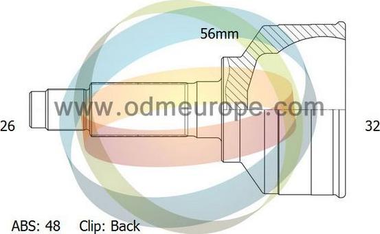 4X4 ESTANFI EST-12-090235 - Шарнирный комплект, ШРУС, приводной вал autospares.lv