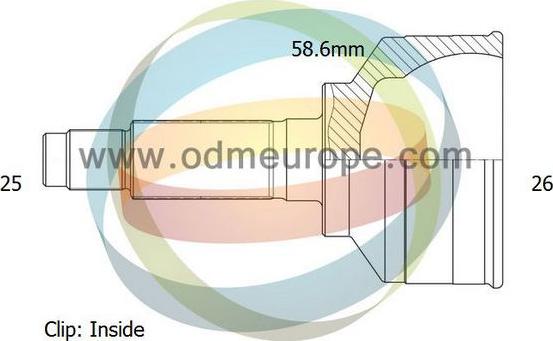 4X4 ESTANFI EST-12-161948 - Шарнирный комплект, ШРУС, приводной вал autospares.lv