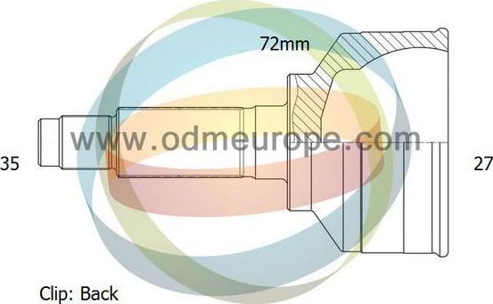 4X4 ESTANFI EST-12-161918 - Шарнирный комплект, ШРУС, приводной вал autospares.lv