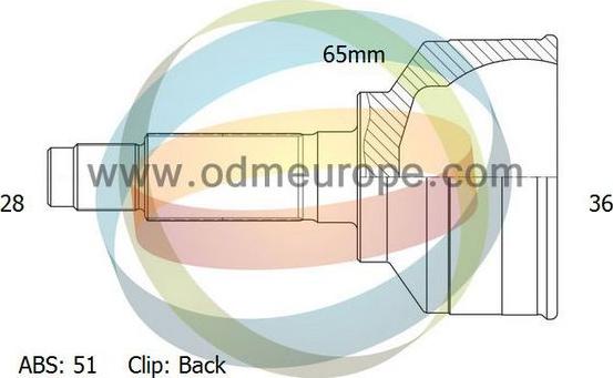 4X4 ESTANFI EST-12-291494 - Шарнирный комплект, ШРУС, приводной вал autospares.lv