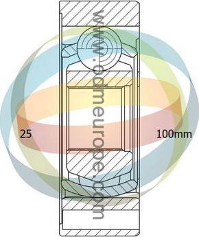 4X4 ESTANFI EST-14-016034 - Шарнирный комплект, ШРУС, приводной вал autospares.lv