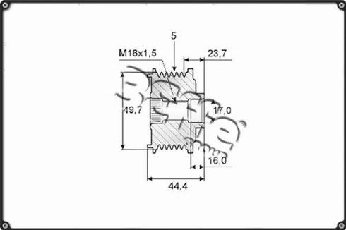 3Effe Group F0032G - Шкив генератора, муфта autospares.lv