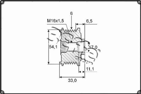 3Effe Group F0190G - Шкив генератора, муфта autospares.lv