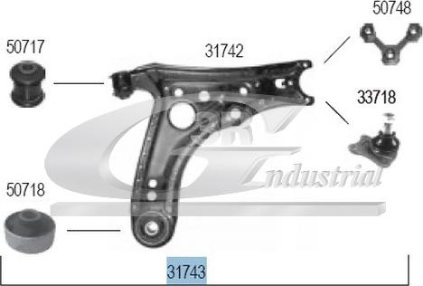 3RG 31743 - Рычаг подвески колеса autospares.lv