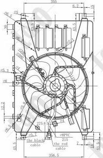 ABAKUS 048-014-0001 - Вентилятор, охлаждение двигателя autospares.lv