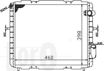 ABAKUS 042-017-0045 - Радиатор, охлаждение двигателя autospares.lv