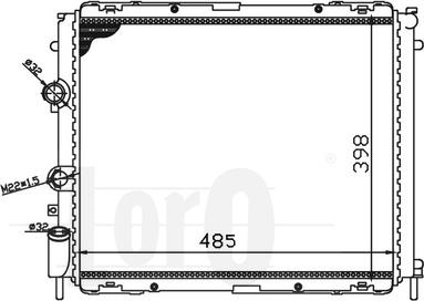 ABAKUS 042-017-0004 - Радиатор, охлаждение двигателя autospares.lv