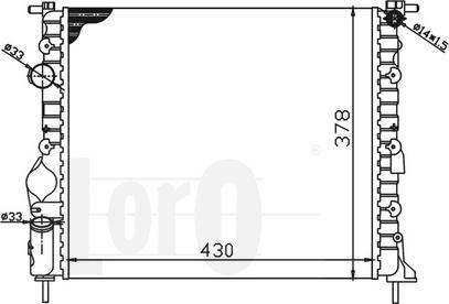 ABAKUS 042-017-0003 - Радиатор, охлаждение двигателя autospares.lv