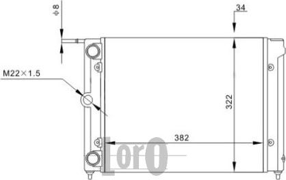 ABAKUS 051-017-0034 - Радиатор, охлаждение двигателя autospares.lv