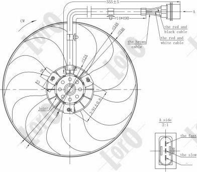 ABAKUS 053-014-0002 - Вентилятор, охлаждение двигателя autospares.lv