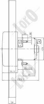 ABAKUS 053-014-0021 - Вентилятор, охлаждение двигателя autospares.lv