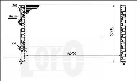 ABAKUS 053-017-0009 - Радиатор, охлаждение двигателя autospares.lv