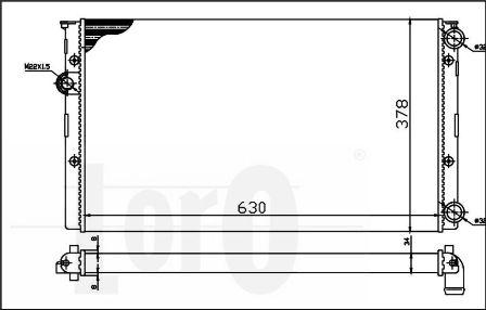 ABAKUS 053-017-0005 - Радиатор, охлаждение двигателя autospares.lv