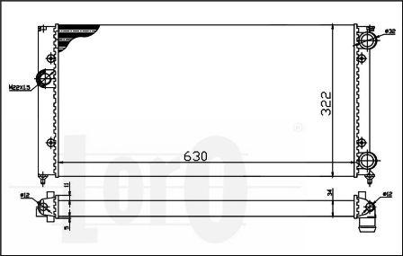 ABAKUS 053-017-0008 - Радиатор, охлаждение двигателя autospares.lv