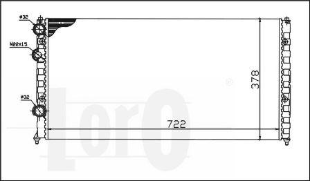 ABAKUS 053-017-0032 - Радиатор, охлаждение двигателя autospares.lv