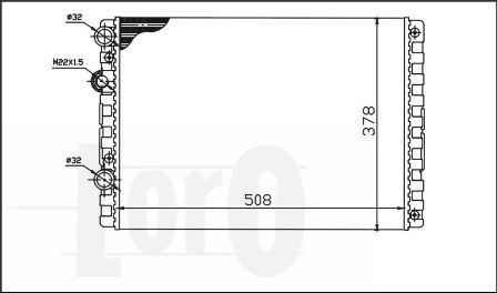 ABAKUS 053-017-0037 - Радиатор, охлаждение двигателя autospares.lv