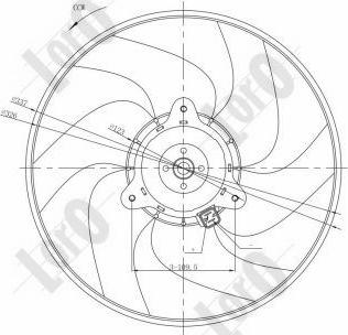 ABAKUS 009-014-0006 - Вентилятор, охлаждение двигателя autospares.lv