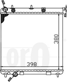 ABAKUS 009-017-0047 - Радиатор, охлаждение двигателя autospares.lv