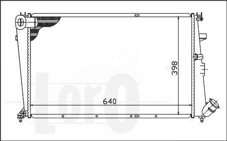 ABAKUS 009-017-0050 - Радиатор, охлаждение двигателя autospares.lv