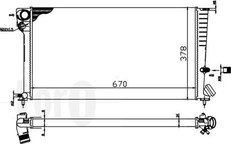 ABAKUS 009-017-0028 - Радиатор, охлаждение двигателя autospares.lv