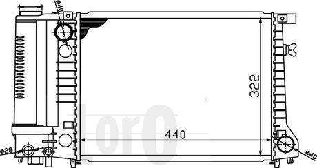 ABAKUS 004-017-0004 - Радиатор, охлаждение двигателя autospares.lv