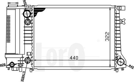 ABAKUS 004-017-0018 - Радиатор, охлаждение двигателя autospares.lv