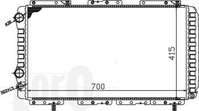 ABAKUS 016-017-0041 - Радиатор, охлаждение двигателя autospares.lv