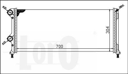 ABAKUS 016-017-0038 - Радиатор, охлаждение двигателя autospares.lv