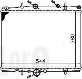 ABAKUS 038-017-0003 - Радиатор, охлаждение двигателя autospares.lv