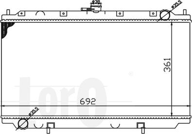 ABAKUS 033-017-0004-B - Радиатор, охлаждение двигателя autospares.lv