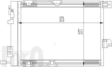 ABAKUS 037-016-0008 - Конденсатор кондиционера autospares.lv