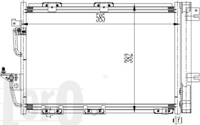 ABAKUS 037-016-0024 - Конденсатор кондиционера autospares.lv