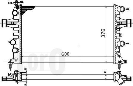 ABAKUS 037-017-0041 - Радиатор, охлаждение двигателя autospares.lv