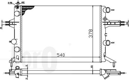 ABAKUS 037-017-0066 - Радиатор, охлаждение двигателя autospares.lv