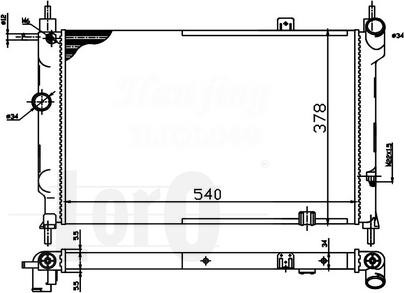 ABAKUS 037-017-0006 - Радиатор, охлаждение двигателя autospares.lv