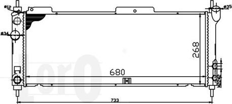 ABAKUS 037-017-0012 - Радиатор, охлаждение двигателя autospares.lv