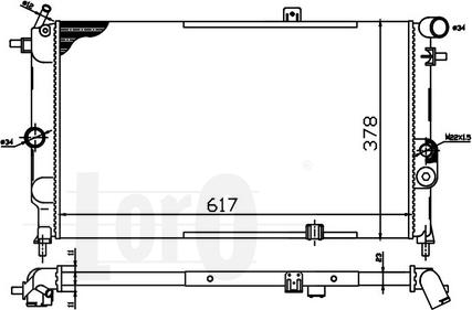 ABAKUS 037-017-0034 - Радиатор, охлаждение двигателя autospares.lv