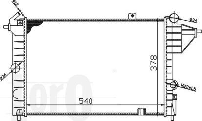 ABAKUS 037-017-0038 - Радиатор, охлаждение двигателя autospares.lv