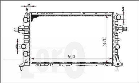 ABAKUS 037-017-0021 - Радиатор, охлаждение двигателя autospares.lv