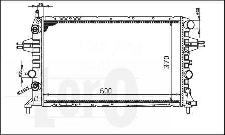 ABAKUS 037-017-0073 - Радиатор, охлаждение двигателя autospares.lv