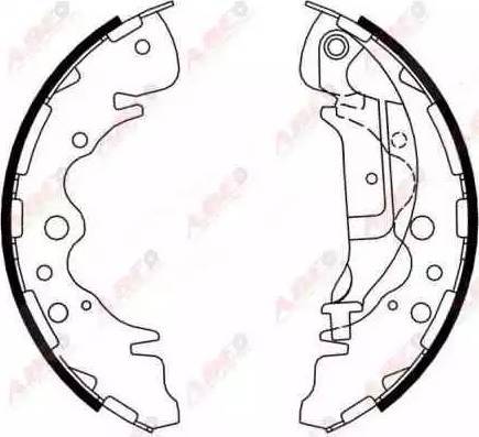 Alpha Brakes HST-KA-324 - Комплект тормозных колодок, барабанные autospares.lv