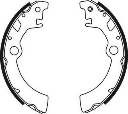 ABE C08003ABE - Комплект тормозных колодок, барабанные autospares.lv