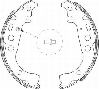 ABE C02059ABE - Комплект тормозных колодок, барабанные autospares.lv