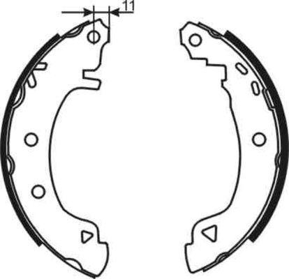 ABE C0D006ABE - Комплект тормозных колодок, барабанные autospares.lv