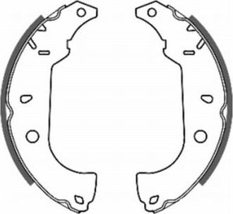 ABE C0F004ABE - Комплект тормозных колодок, барабанные autospares.lv