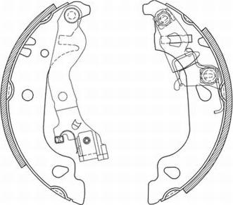 ABE C0F018ABE - Комплект тормозных колодок, барабанные autospares.lv